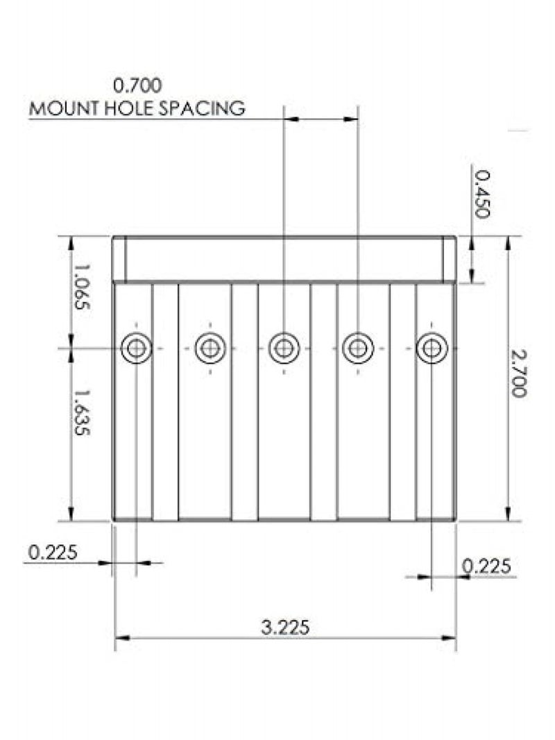 Hipshot KickAss High-mass Bass Bridge for 5-bolt Fender, Chrome - Image 4